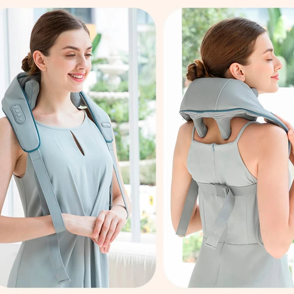 Massageador De Pescoço Inteligentes De Compressão Sem Fio