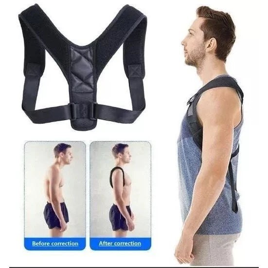 Colete Corretor Postura Alta Qualidade Postural Apoio Regula Coluna Lombar